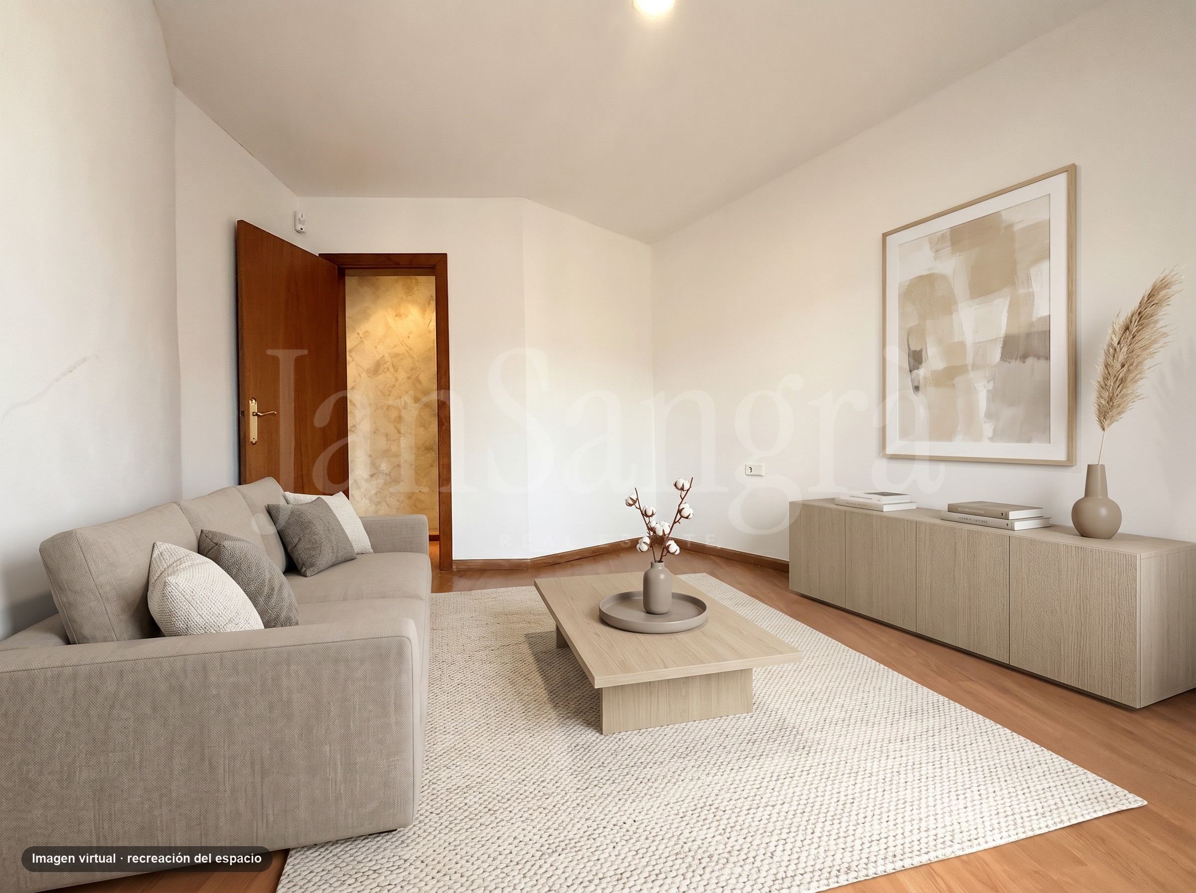 Sala de estar (imagen virtual · recreación del espacio)